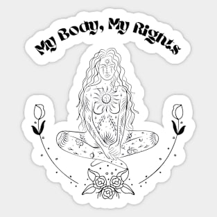 My Body, My Rights Zen design Sticker